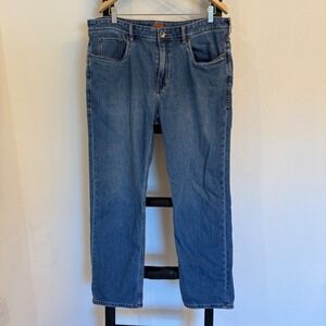 Tommy Bahama Mens Straight Leg Jeans Medium Wash Blue Denim 38x32